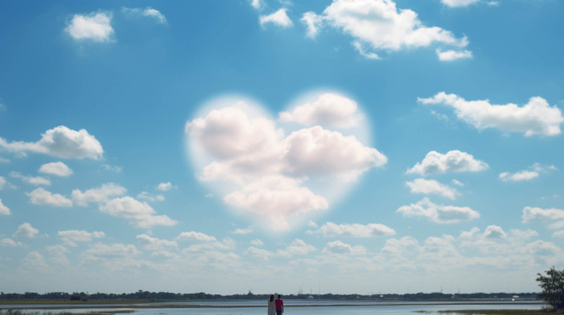 爽快な青空と雲